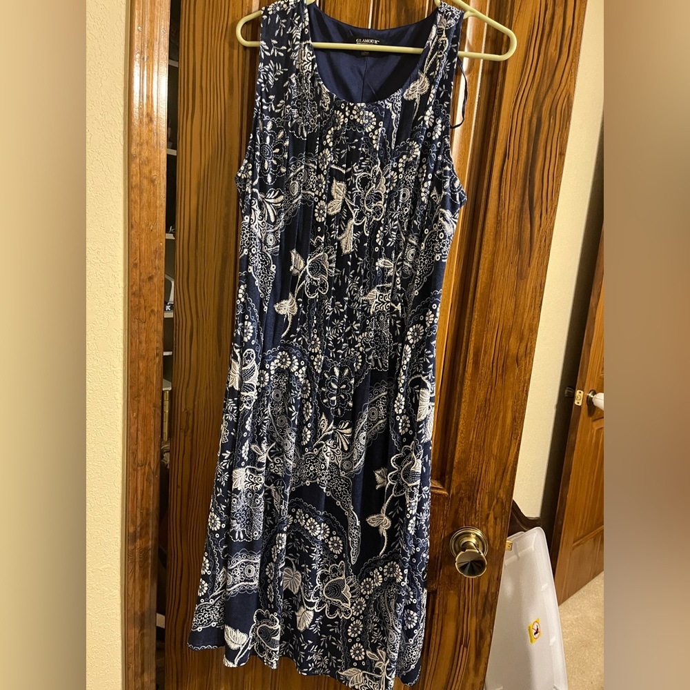 Glamour blue dress - size 16W